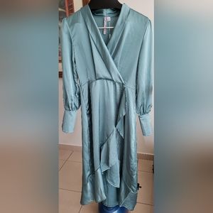 Charlie Charlie Charlotte sage green midi dress